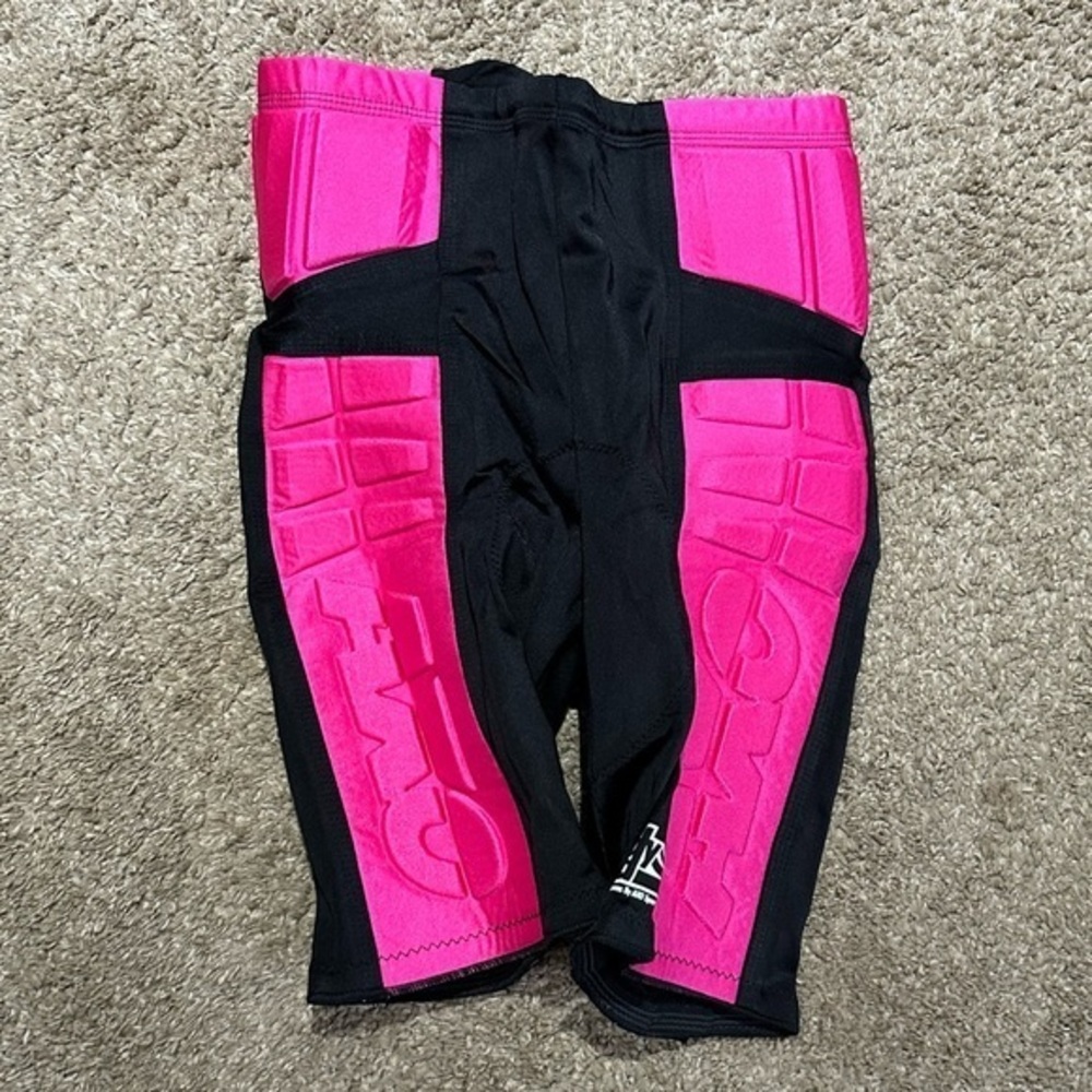 Vintage AXO cycling shorts hot pink and black large ya